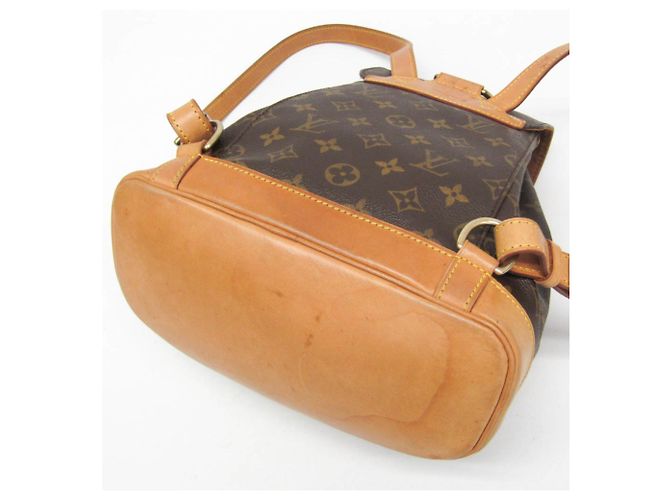 Zaino Louis Vuitton Monogram Montsouris MM Marrone - vista 4