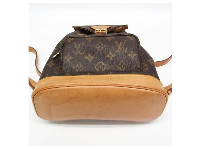 Zaino Louis Vuitton Monogram Montsouris MM Marrone - vista 5