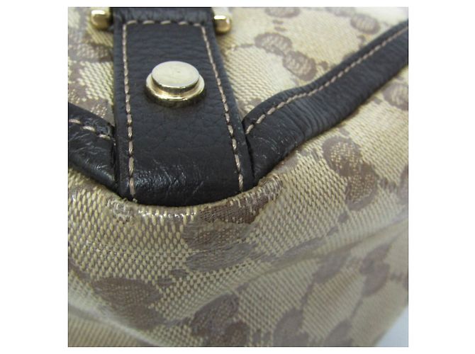 Borsa Tote Gucci GG Crystal Abby Marrone Beige - vista 5