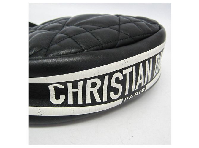 Borsa Hobo Christian Dior Dior Vibe Nero Bianco - vista 4