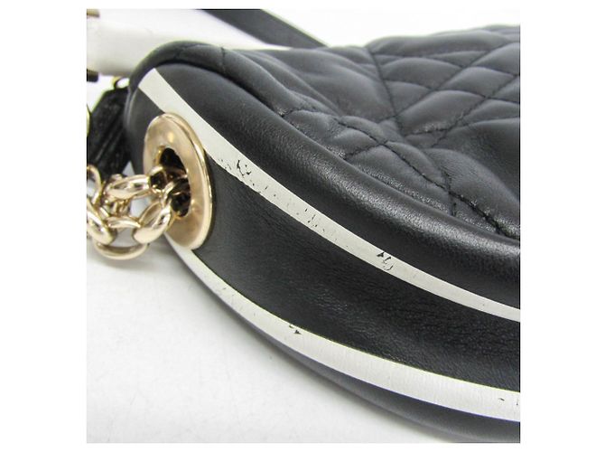 Borsa Hobo Christian Dior Dior Vibe Nero Bianco - vista 5