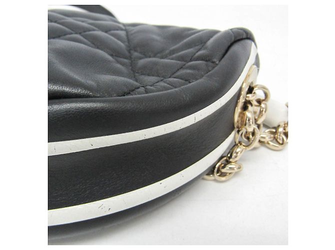 Borsa Hobo Christian Dior Dior Vibe Nero Bianco - vista 6
