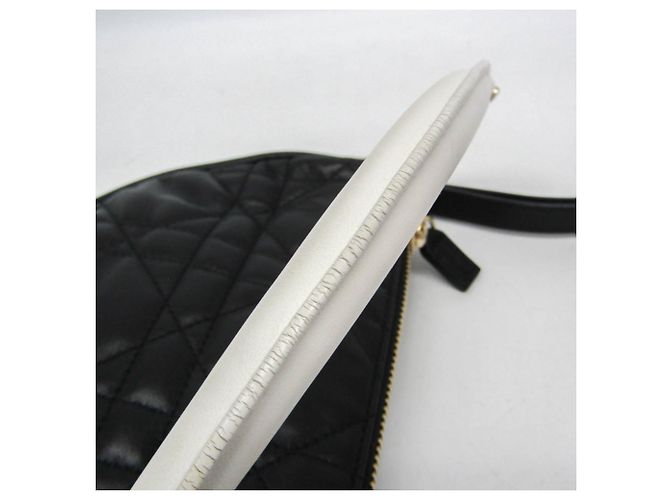 Borsa Hobo Christian Dior Dior Vibe Nero Bianco - vista 8