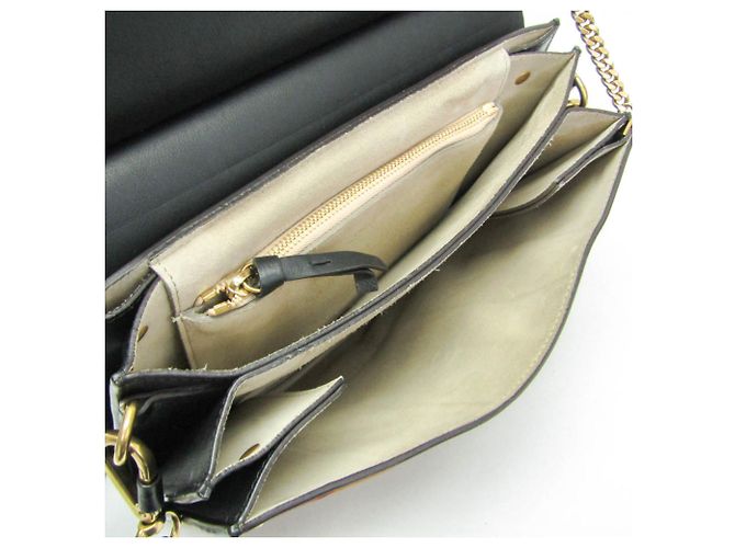 Bolsa de ombro Chloé Faye em couro e camurça tamanho Medium Marrom Preto - vista 3