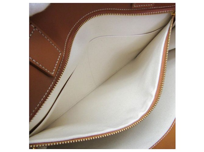 Cabas Céline Bolso Tote y de Hombro Vertical Celine Large Blanco roto Marrón claro - vista 14