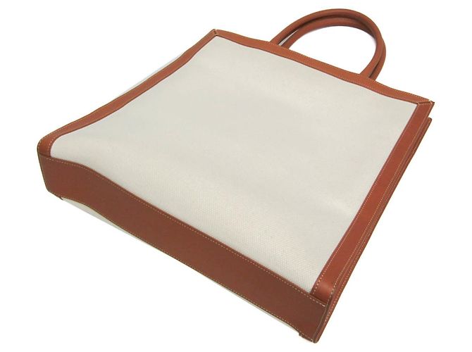 Cabas Céline Bolso Tote y de Hombro Vertical Celine Large Blanco roto Marrón claro - vista 2