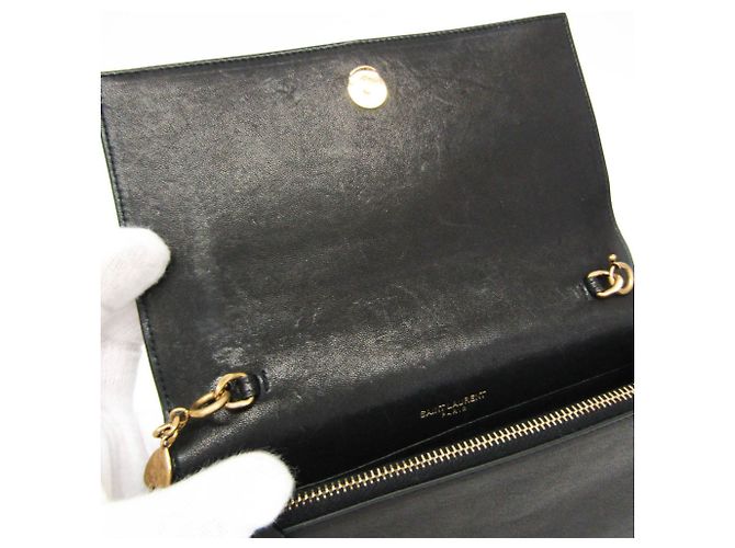 Borsa a tracolla Yves Saint Laurent Kate Tassel Chain Nero D'oro - vista 12