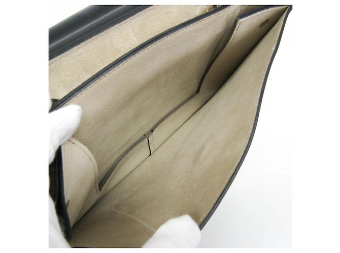 Borsa a tracolla Chloé Faye Medium in pelle e scamosciato Nero - vista 11