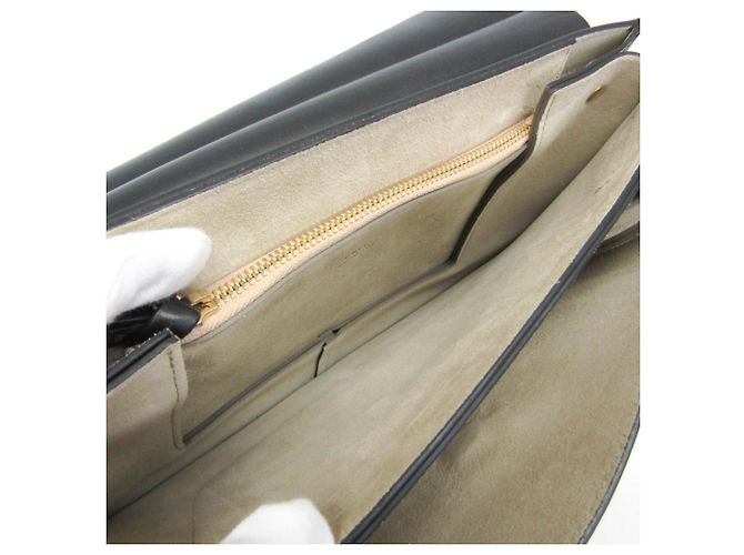 Borsa a tracolla Chloé Faye Medium in pelle e scamosciato Nero - vista 12
