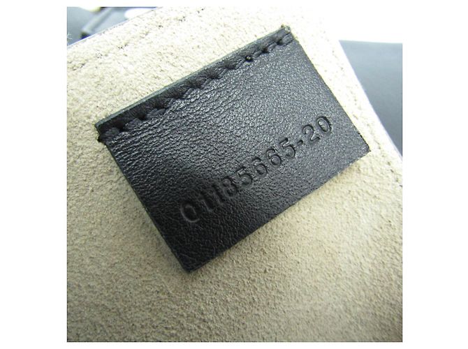 Borsa a tracolla Chloé Faye Medium in pelle e scamosciato Nero - vista 15