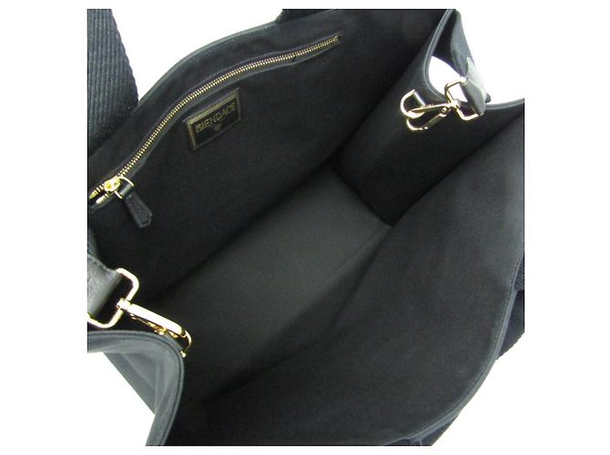 Fendi x Versace Fendace Canvas Schultertasche Tote Schwarz Golden - Ansicht 3