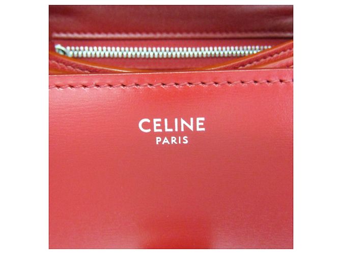 Céline Borsa a tracolla in pelle da donna Celine Classic Box Small Rosso - Ansicht 15