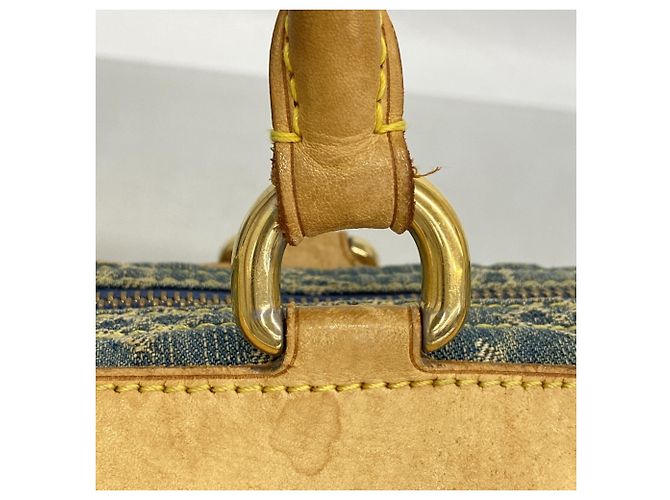 Borsa Louis Vuitton Monogram Denim Neo Speedy Blu - vista 11