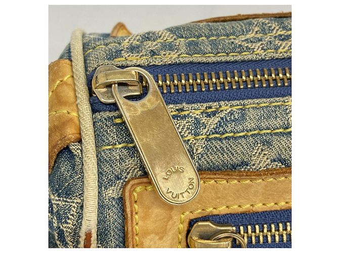 Borsa Louis Vuitton Monogram Denim Neo Speedy Blu - vista 12
