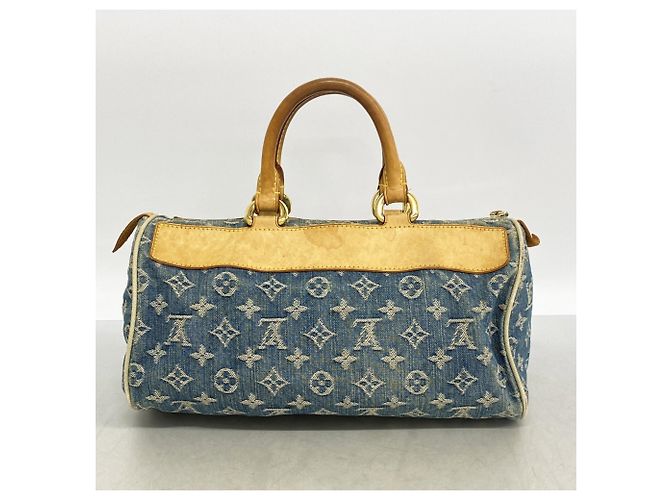 Borsa Louis Vuitton Monogram Denim Neo Speedy Blu - vista 14