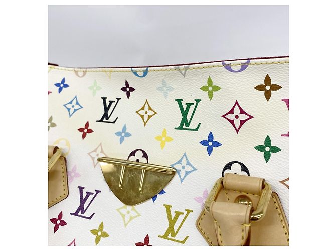 Borsa Louis Vuitton Monogram Multicolor Beverly GM Bianco - vista 10