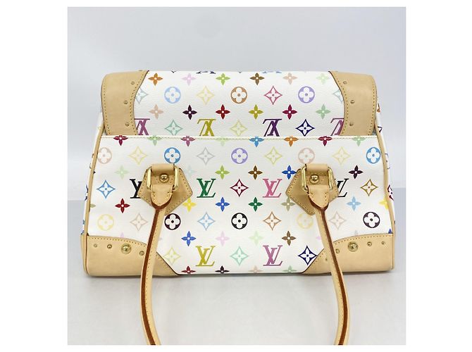Borsa Louis Vuitton Monogram Multicolor Beverly GM Bianco - vista 12