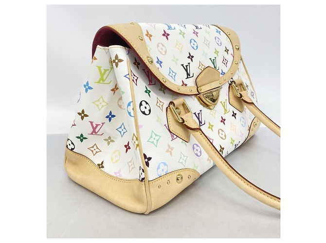 Borsa Louis Vuitton Monogram Multicolor Beverly GM Bianco - vista 2