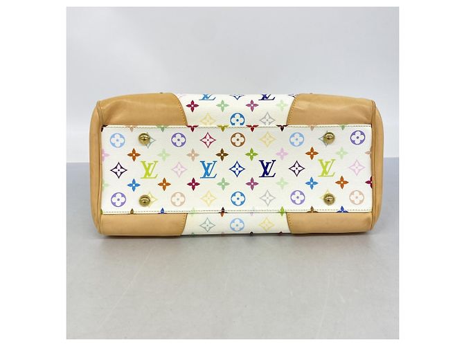 Borsa Louis Vuitton Monogram Multicolor Beverly GM Bianco - vista 3