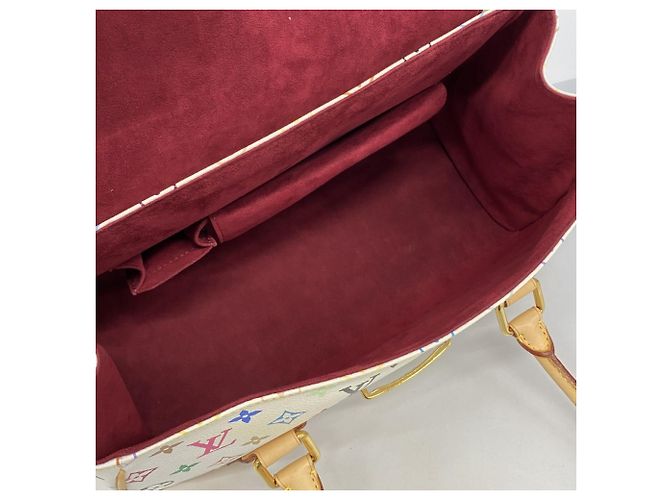 Borsa Louis Vuitton Monogram Multicolor Beverly GM Bianco - vista 4