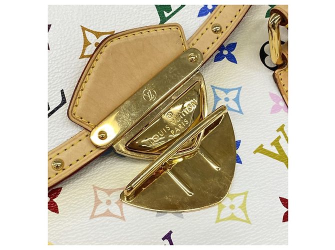 Borsa Louis Vuitton Monogram Multicolor Beverly GM Bianco - vista 8