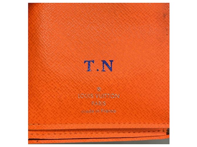 Louis Vuitton Damier Portefeuille Brazza Long Wallet Arancione Damier ebene - vista 4