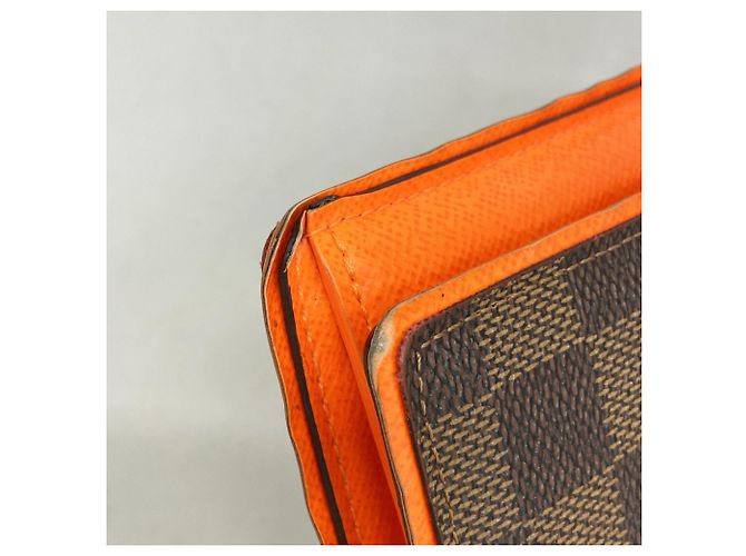 Louis Vuitton Damier Portefeuille Brazza Long Wallet Arancione Damier ebene - vista 6