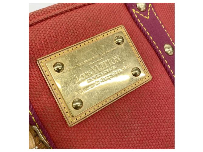 Borsa Louis Vuitton Antigua Cabas PM Rosso - vista 8