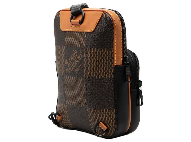 Louis Vuitton Marrone Nigo Giant Damier Ebene Monogram Nano Amazone - vista 2
