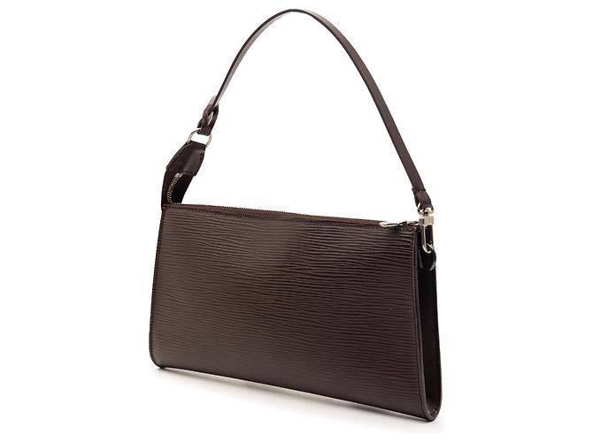 Pochette Accessoires en cuero Epi marrón Louis Vuitton Castaño Marrón oscuro - vista 2