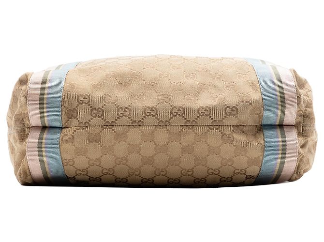 Gucci Beige GG Canvas Web Tote - Ansicht 3