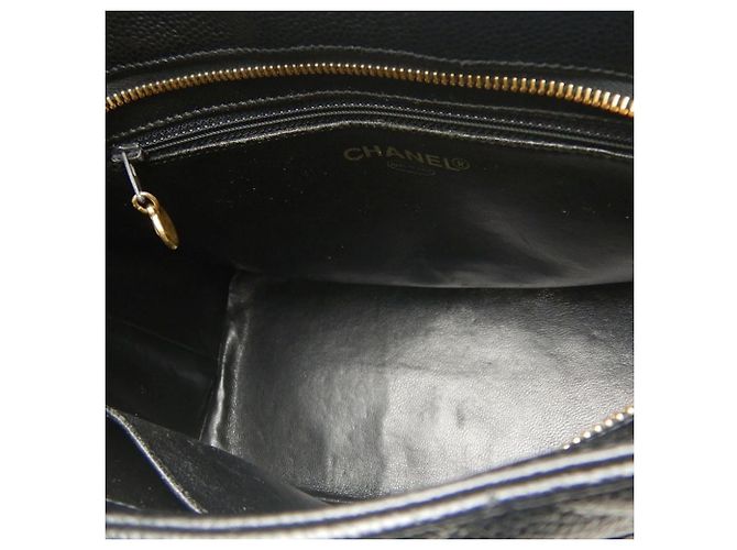 Chanel Black Caviar Medallion Tote Nero - vista 4