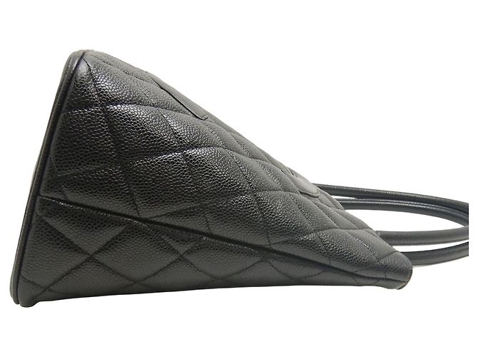 Chanel Black Caviar Medallion Tote Nero - vista 9