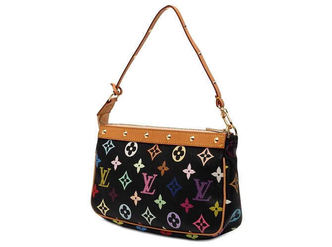 Pochette Accessoires Louis Vuitton Black Monogram Multicolore Negro - vista 2