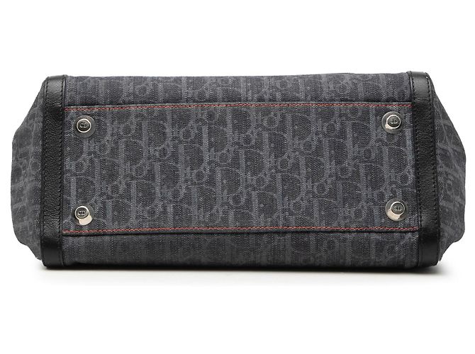 Borsa Dior Blue Diorissimo Trotter Denim Flight Blu scuro - vista 3
