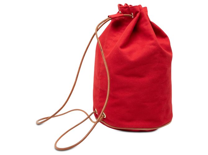 Hermès Red Toile Polochon Mimile Rosso - vista 2