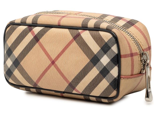 Burberry Beige Supernova Check beschichtete Canvas-Pochette - Ansicht 2