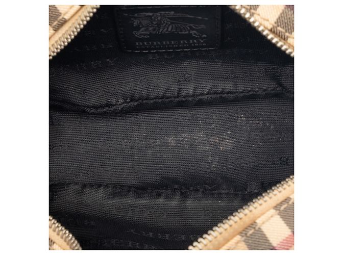 Burberry Beige Supernova Check beschichtete Canvas-Pochette - Ansicht 4