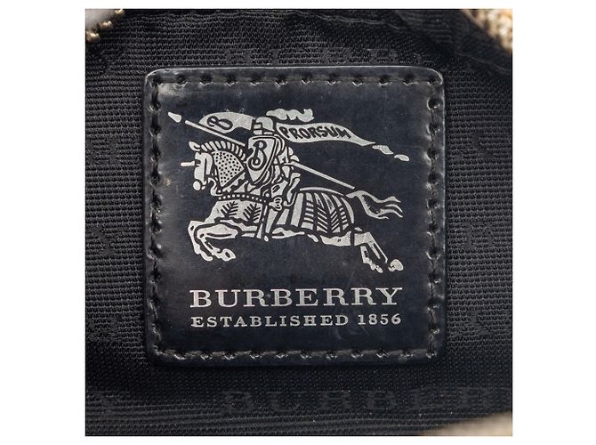 Burberry Beige Supernova Check beschichtete Canvas-Pochette - Ansicht 5