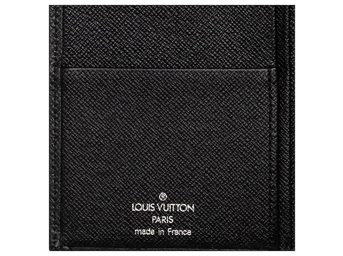 Cartera Louis Vuitton Black Taiga Brazza Negro - vista 4