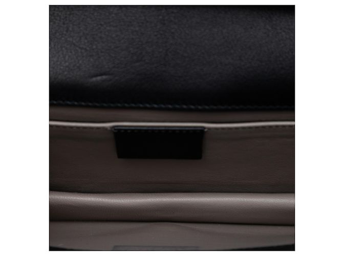 Borsa a tracolla Gucci in scamosciato nero con decorazioni in cristallo - vista 4