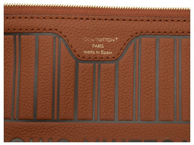 Pochette Louis Vuitton Brown Inside Out de piel de becerro Neverfull MM Castaño - vista 5