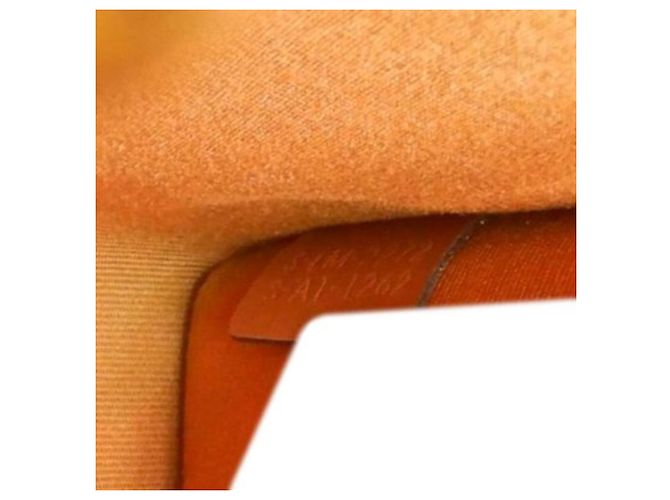 Céline Celine Borsa Tote Verticale Mini Triomphe in Tela Cerata Marrone Marrone scuro - vista 6