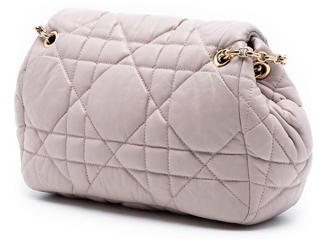 Borsa a tracolla Dior Pink Lambskin Cannage Milly La Foret Rosa - vista 2