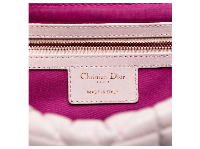 Borsa a tracolla Dior Pink Lambskin Cannage Milly La Foret Rosa - vista 5