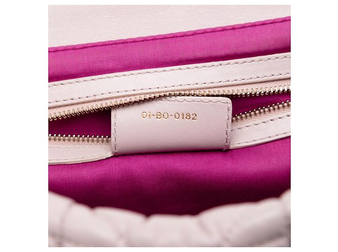 Borsa a tracolla Dior Pink Lambskin Cannage Milly La Foret Rosa - vista 6