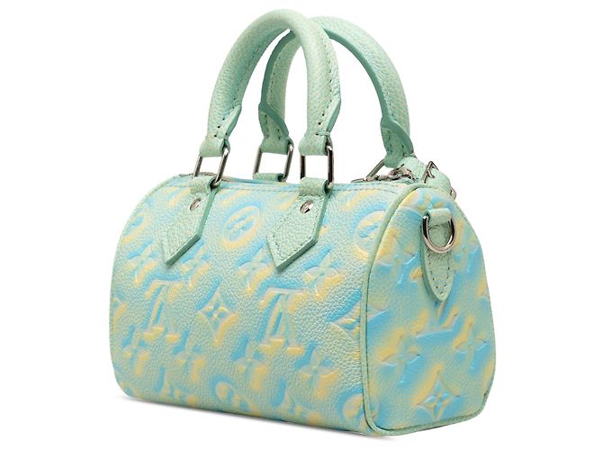 Louis Vuitton Nano Speedy Green Monogram Empreinte Summer Stardust Verde Verde chiaro - vista 2