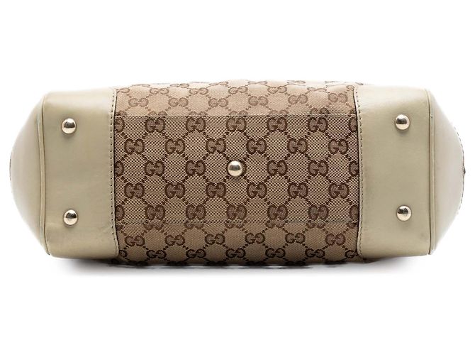 Gucci Mayfair Tote aus beigem GG Canvas - Ansicht 3