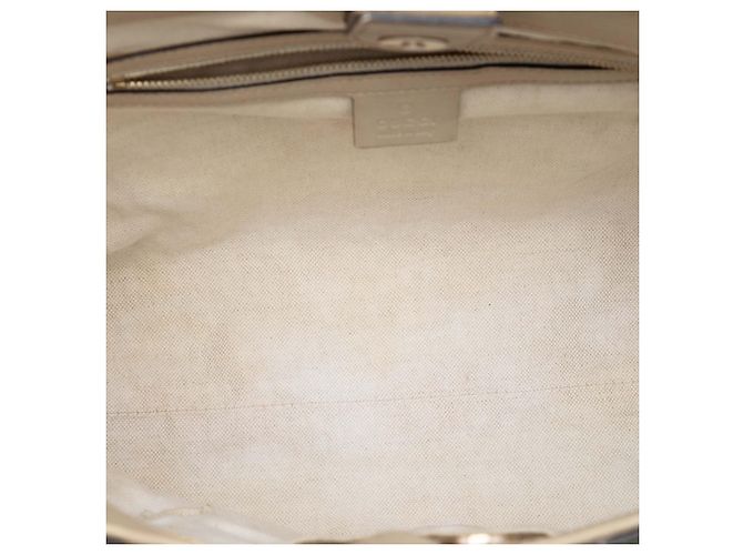 Gucci Mayfair Tote aus beigem GG Canvas - Ansicht 4
