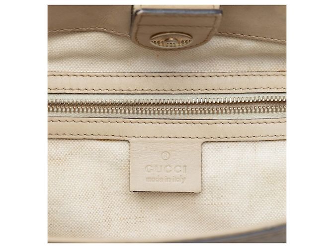 Gucci Mayfair Tote aus beigem GG Canvas - Ansicht 5